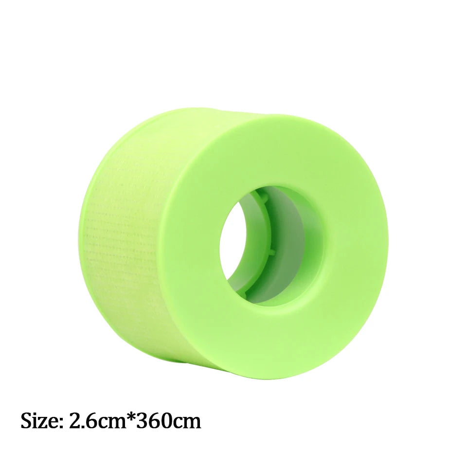 Non-woven silicone gel eyelash tape from HSF Marketplace, breathable and sensitive, used for eyelash extension makeup application.