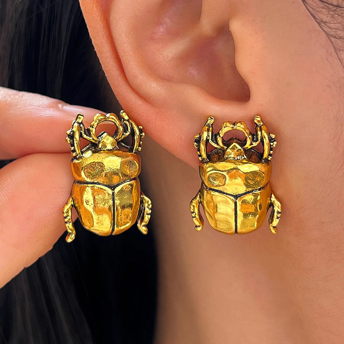 Realistic simulation fly stud earrings for women, funny insect Halloween jewelry by HSF Marketplace
