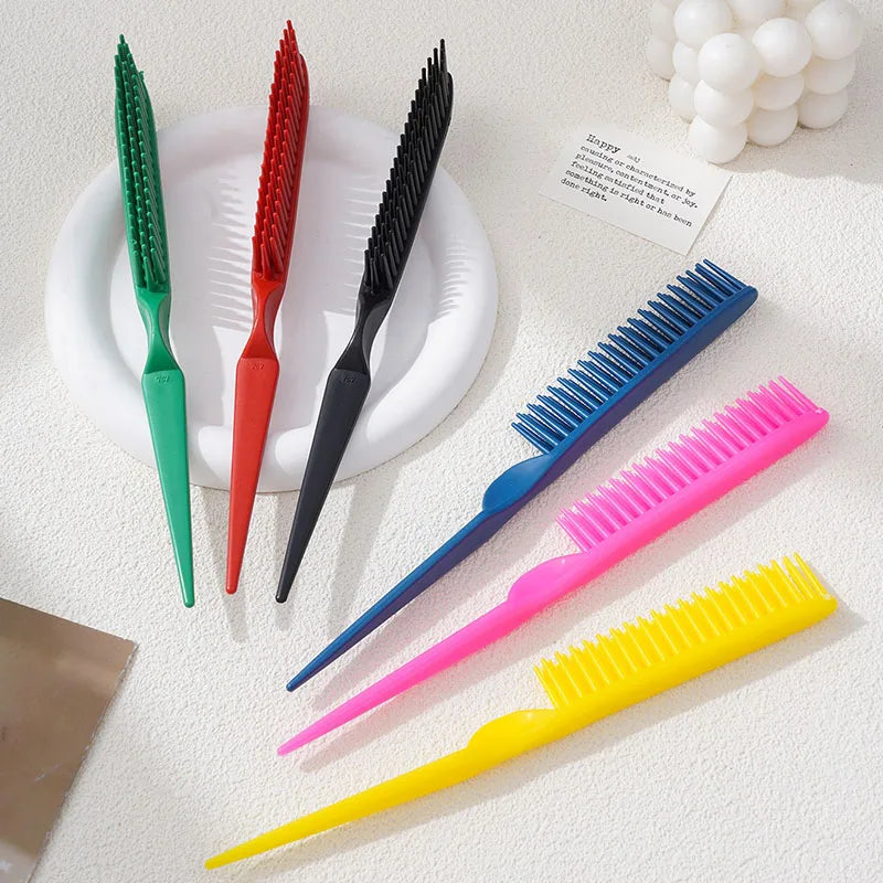 3 Rows Detangling Comb Anti-static Comb Professional Curly Defining Hairdressing Hair Styling Brush Barber Salon Tools SZI19