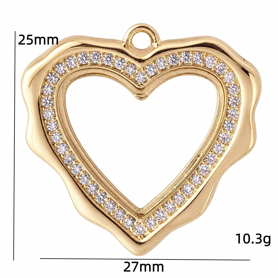 Rhinestone heart glass memory ashes pendant for jewelry making by HSF Marketplace