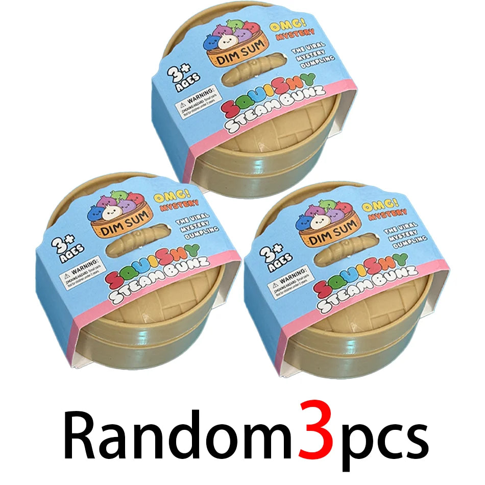 OMG! Mystery Squishy Steam Bunz – Surprise Cute Dumpling Sensory Fidget Toy