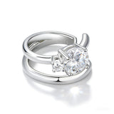 925 sterling silver moissanite earrings for non-pierced ears, HSF Marketplace jewelry; image not visible