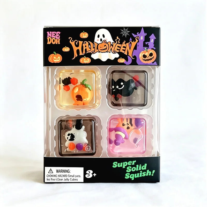 NEEDOH Mini 4-pack Set Nice Cube Stress Relief Squishy Cube Anti-Anxiety Squeeze Object Fidget Toy Holiday Gifts Set New 2026