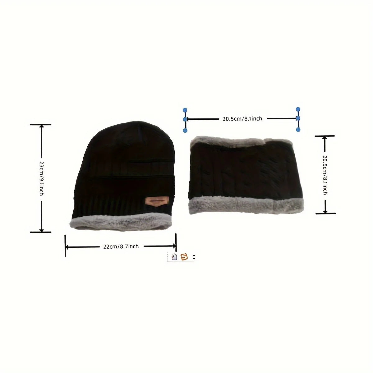 Winter warm gloves, scarf, and hat set for men and women in coordinated cold-weather knit design