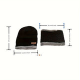 Winter warm gloves, scarf, and hat set for men and women in coordinated cold-weather knit design