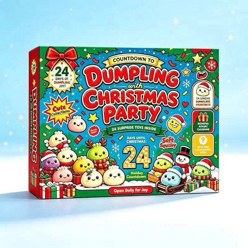 2026 Christmas Advent Calendar dumpling squishy sensory toy countdown gift box by HSF Marketplace