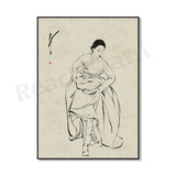 Korean hanbok canvas poster, K-culture wall art for Asian home decor by HSF Marketplace
