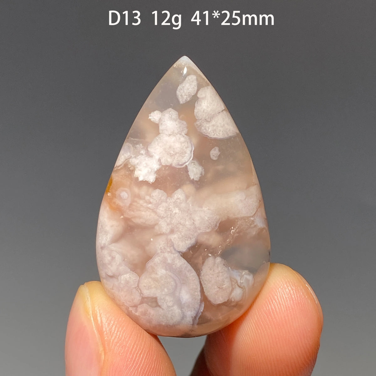 Pure Natural Madagascar Cherry Blossom Agate Water Drop Pendant Drilled Hole Healing Energy Crystal Home Decor DIY Jewelry Gift