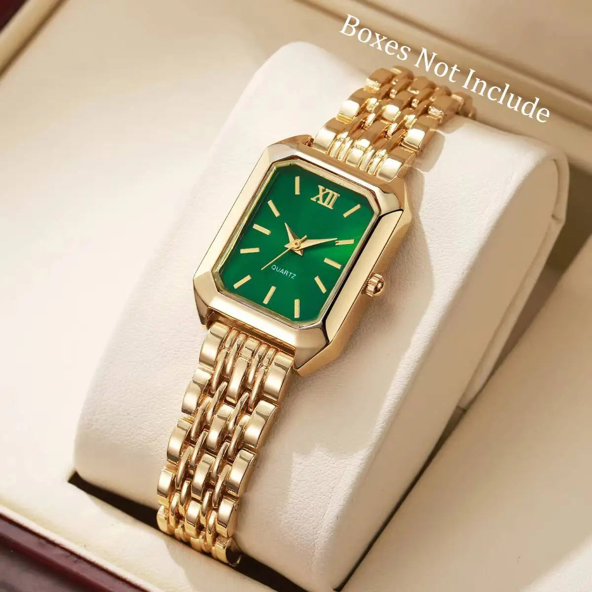 Elegant Rectangle Women Watches Fashion Ladies Quartz Wristwatches Reloj Mujer Girls Clock Gift（Without Box）