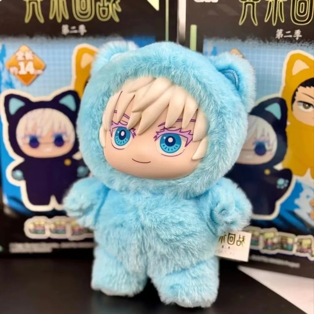 Bandai JJK anime character blind box plush keychain charm, mystery doll car pendant collectible toy