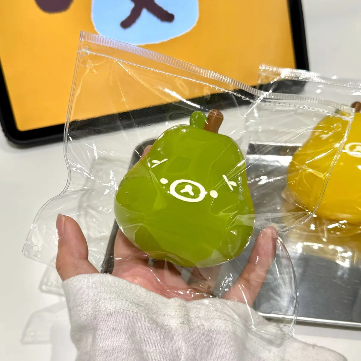 2026 New Rilakkuma Silicone Bear Carrot Squeeze Slow Rebound Portable Stress Relief Toy Squishy Toys Squishies