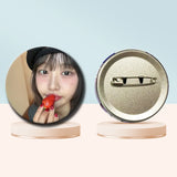 Kpop YVES soft button pins for LOONA fans, cute K-Culture merch by HSF Marketplace