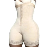 Women’s Colombian body shapewear bodysuit with tummy control, waist trainer, butt lifter, and thigh slimming design