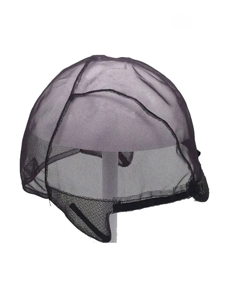 Five-pack purple breathable mesh wig caps for wig making, HSF hair styling tools