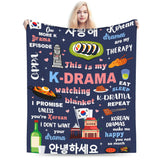 K-Drama plush blanket by HSF Marketplace, featuring cozy K-Culture design for comfort and style