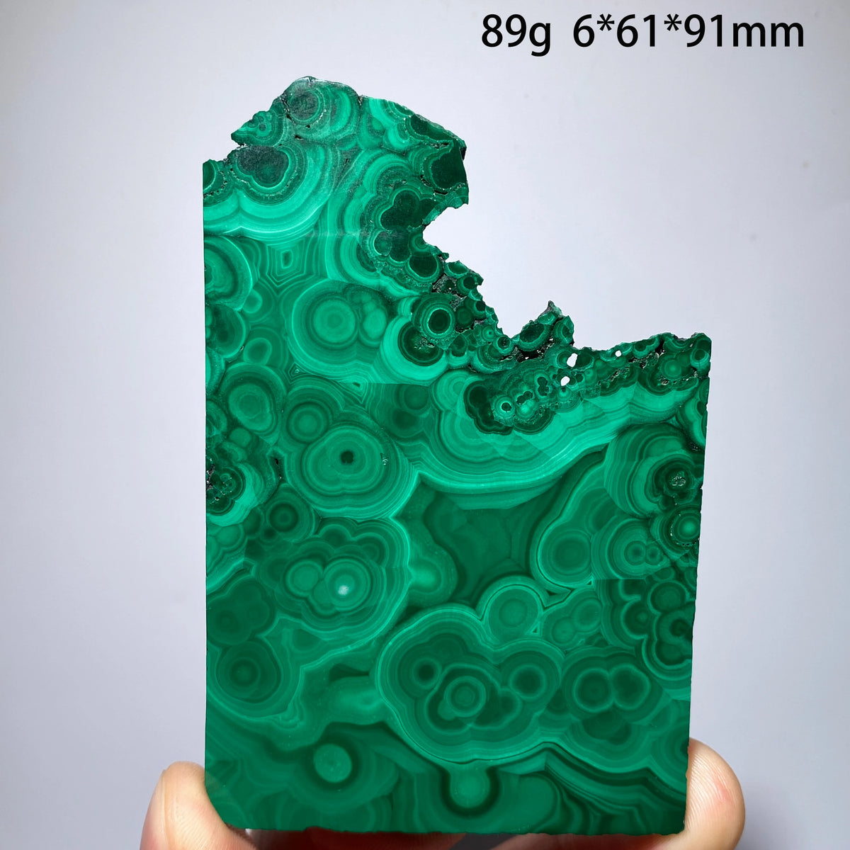 Natural Malachite Mineral Specimens Slab Slices Single-Sided Polished Quartz Crystal Healing Stone Home Decor