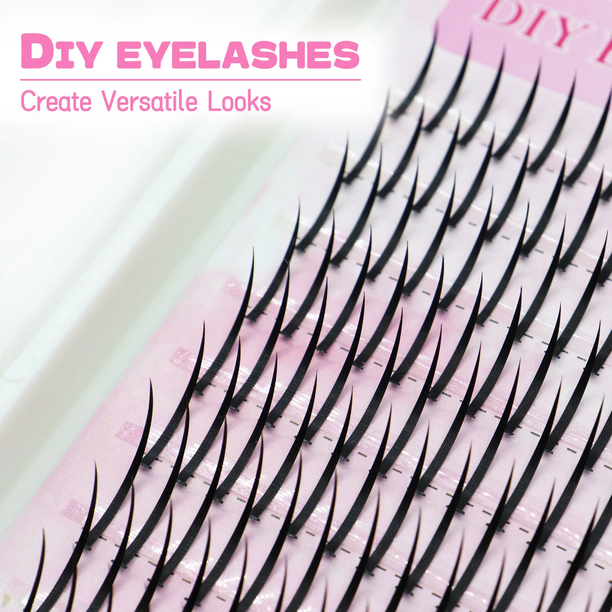 DIY J Curl Cluster Lashes for fluffy volume extensions, HSF Marketplace false eyelashes
