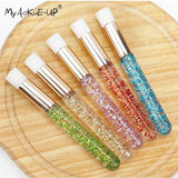 Set of 20 crystal eyelash cleaning brushes from HSF Marketplace, used for eyelash extensions, makeup, and blackhead removal.
