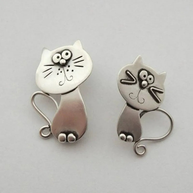 Cute cat earrings, holiday jewelry for women's holiday