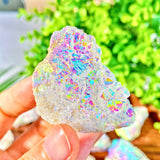 Natural white agate raw stone crystal for healing and home decor, HSF Marketplace