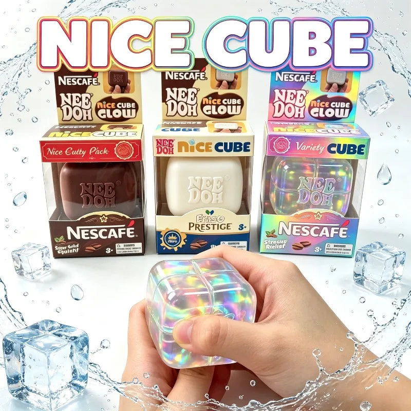 New 2026 Needoh Sensory Fidget Toy,Square Squishy Block Squeeze Stress Relief Nee‑Doh Squeeze Toy for Anxiety Relief Squishy Toy