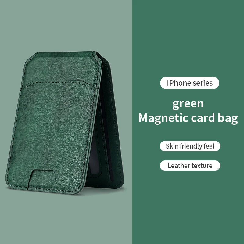 Magnetic leather wallet case for iPhone 16, 15, 14, and 13 Pro Max by HSF Marketplace