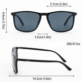 Luxury square vintage polarized cycling sunglasses with UV400 protection for men and women, suitable for travel, driving, and fishing.