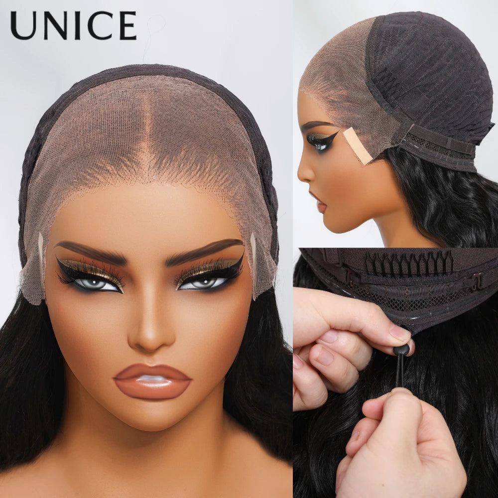 Body wave glueless 13x4 lace frontal human hair wig by HSF Marketplace