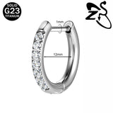 Titanium hoop earrings 18G by HSF Marketplace for helix and cartilage piercings