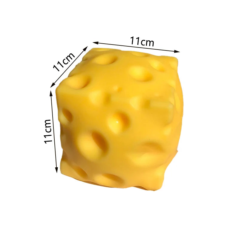 HSF Marketplace squishy cheese squeeze toy for stress relief and sensory play