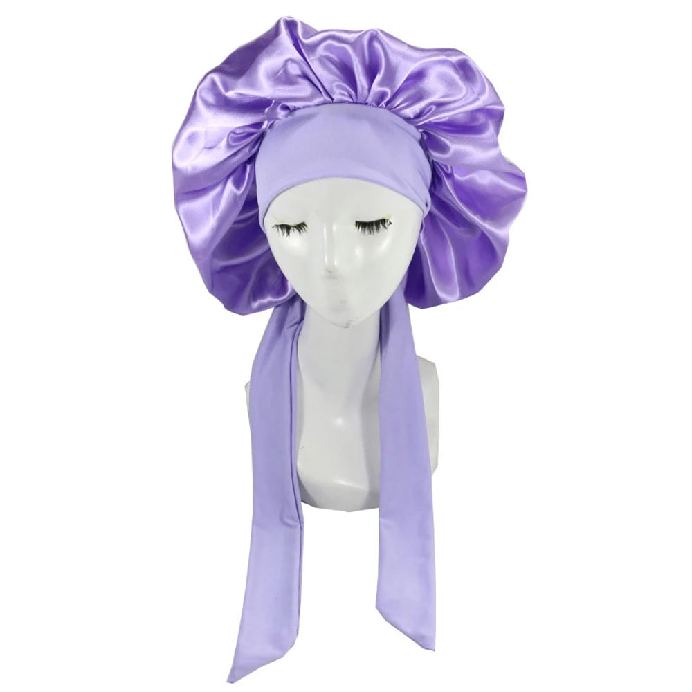 HSF Marketplace satin sleep cap for hair care, soft stylish nightwear bonnet for protecting hair overnight