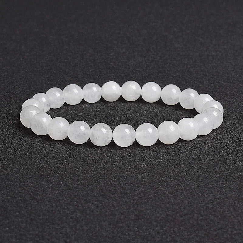 Genuine Natural Stone Bracelet Apatite Lapis Lazuli Agate Crystal Tiger Eye High Quality Gem Beads Bracelet Homme Jewelry Bangle
