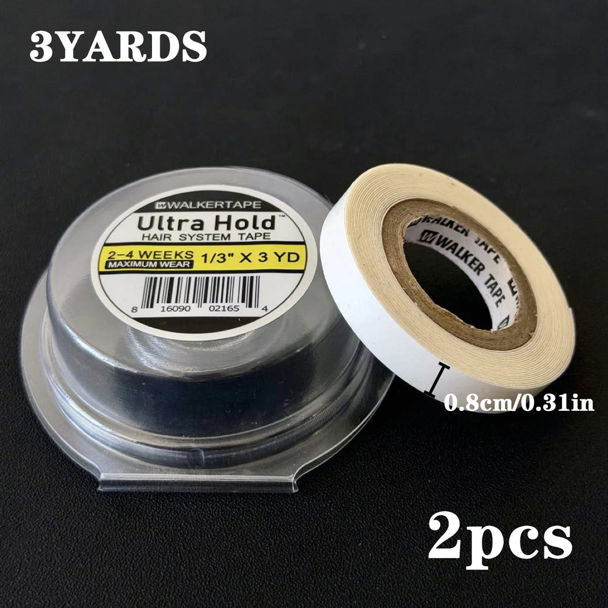 3/12/36yars Ultra Hold Hair System Tape Double Sided Adhesive Tape For Hair Extension Toupee Wig White Tape Strong Hold