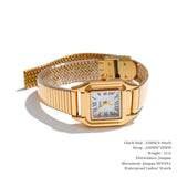 Yhpup Fashion Stainless Steel Lades' Watch with Japan Movement Waterproof Polished Shiny 18K Gold PVD Plated Jewelry Accessories