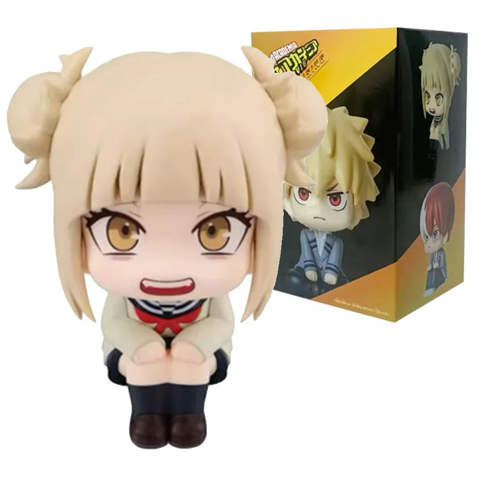 Anime Nendoroid collectible figures of Bakugou, Midoriya, Todoroki, and Toga for kids' play♀♀♀♀♀♀