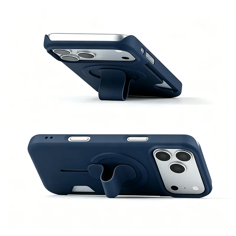 Magnetic card holder kickstand case for iPhone 17 Pro Max by HSF Marketplace