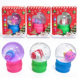 Christmas snow globe squishy sensory toy by HSF Marketplace, soft and squeezable holiday-themed fidget for stress relief.