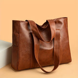 Fashionable Women's Handbag - Spacious and Multifunctional Shoulder Bag with Safety Zipper and Durable Synthetic Leather