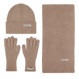 Winter knit set with scarf, hat and gloves for men and women by HSF Marketplace