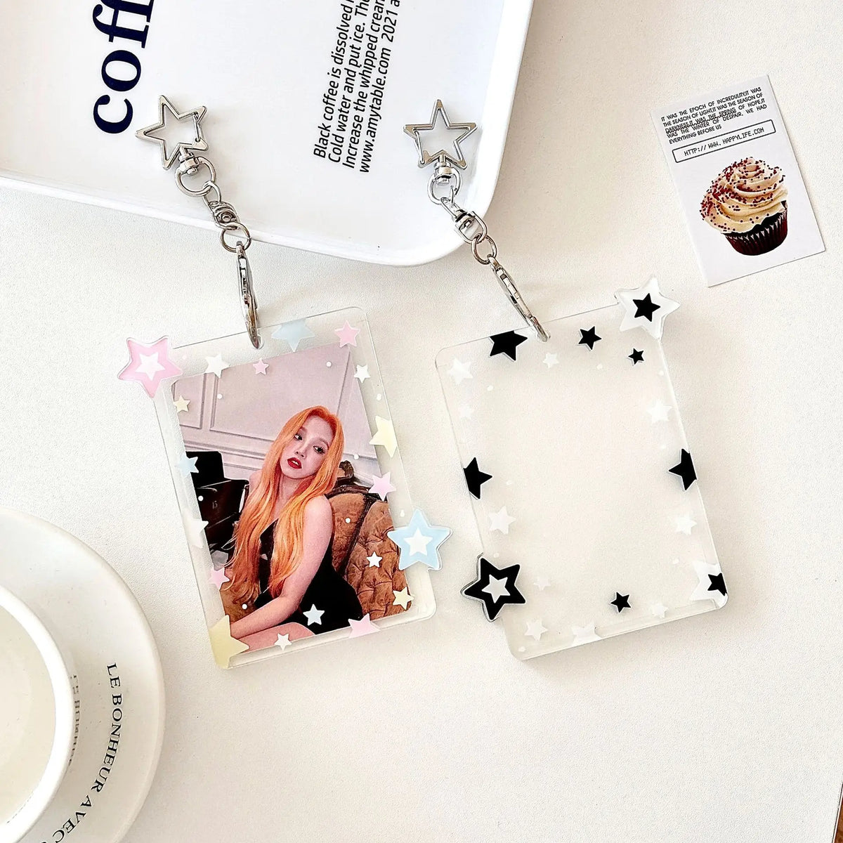 Kpop photocard holder keychain for ID and credit cards by HSF Marketplace