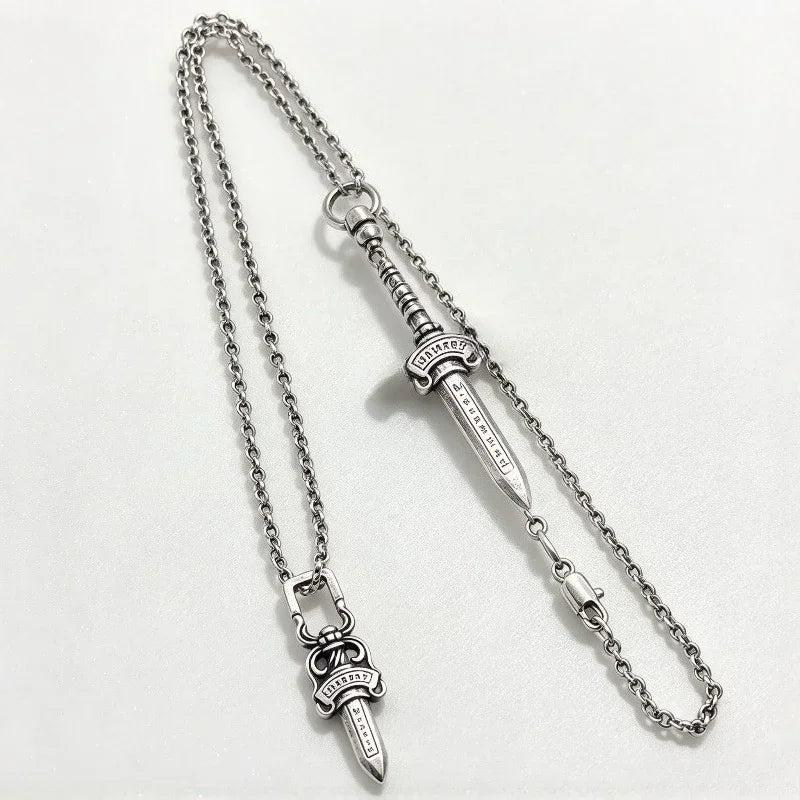 S925 silver double-sided couple necklace, non-fading and allergy-free jewelry by HSF Marketplace