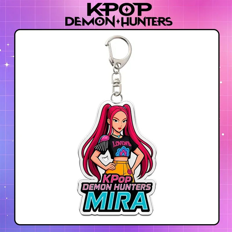Kpop Demon Hunters acrylic keychain, unique anime accessory by HSF Marketplace