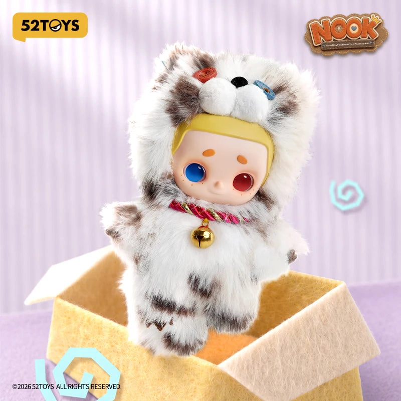 52TOYS NOOK Animal Boyfriend Series vinyl plush keychain blind box collectible figure in kawaii cartoon style