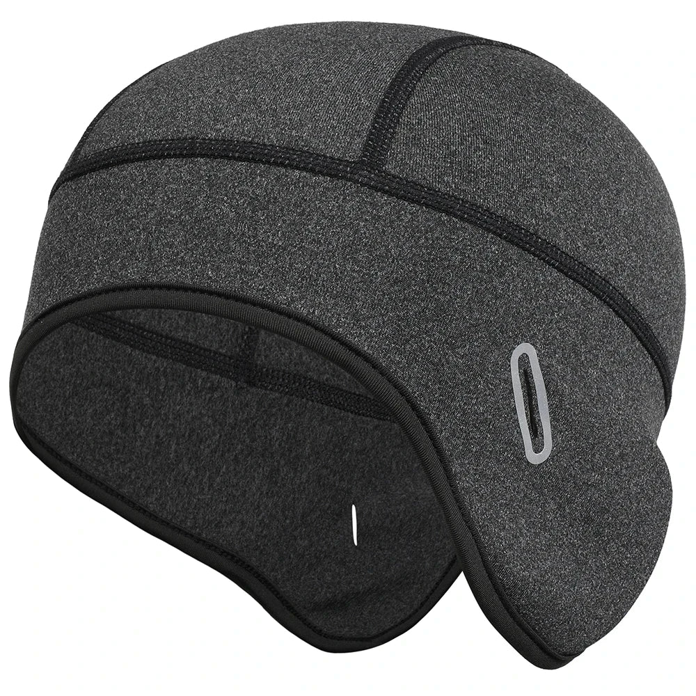 Women's HSF Marketplace winter fleece beanie hat with windproof ear cover for skiing and snowboarding