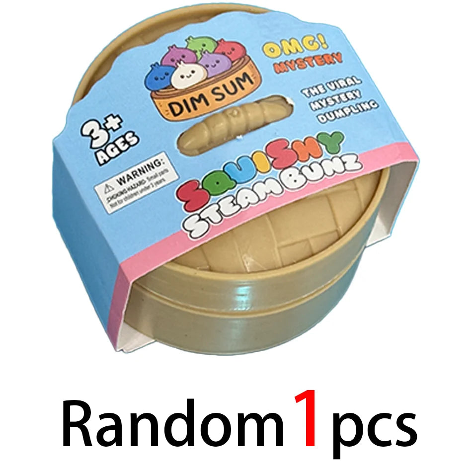 OMG! Mystery Squishy Steam Bunz – Surprise Cute Dumpling Sensory Fidget Toy