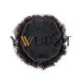Afro puff ponytail, 4–6 inch human hair kinky curly drawstring bun clip-in hairpiece