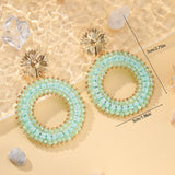 Colorful handmade water drop shape earrings for women, detailed jewelry design