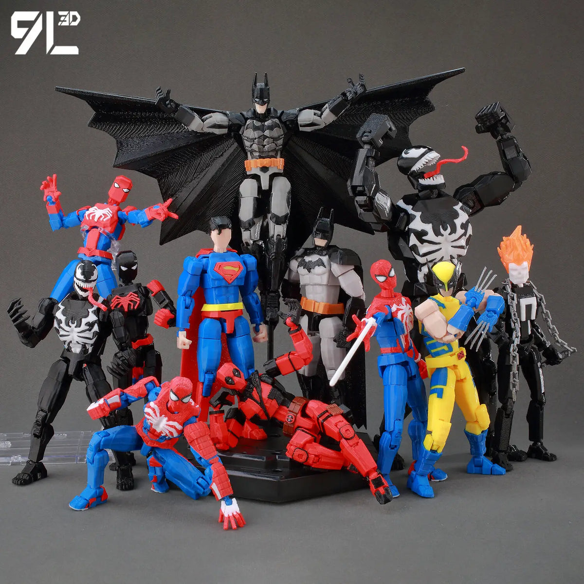9L 3D printed Dummy13 Superman anime multi-jointed shapeshift action figure mannequin by HSF Marketplace