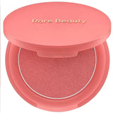 Rare Beauty matte lipstick from HSF Marketplace, showcasing natural makeup finish and portable blusher powder for daily beauty use