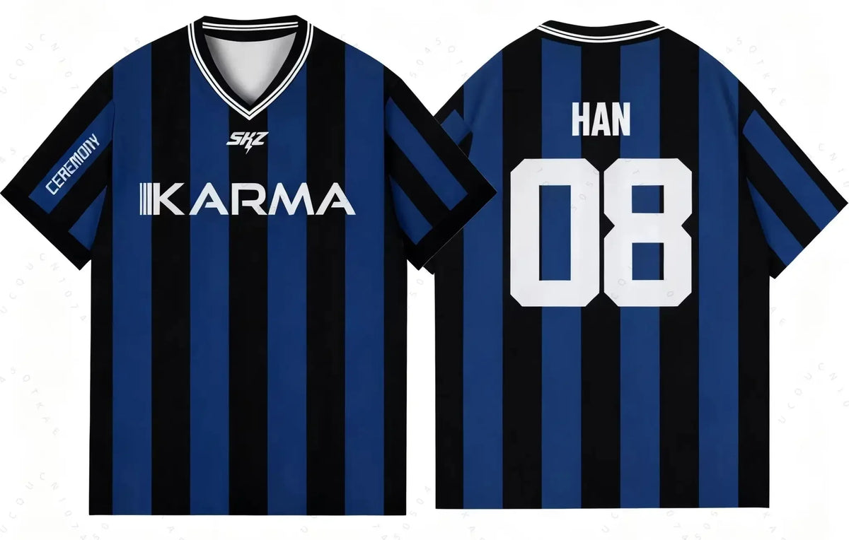 Kpop Stay Karma Album T-Shirt by HSF Marketplace, oversized streetwear design for fans